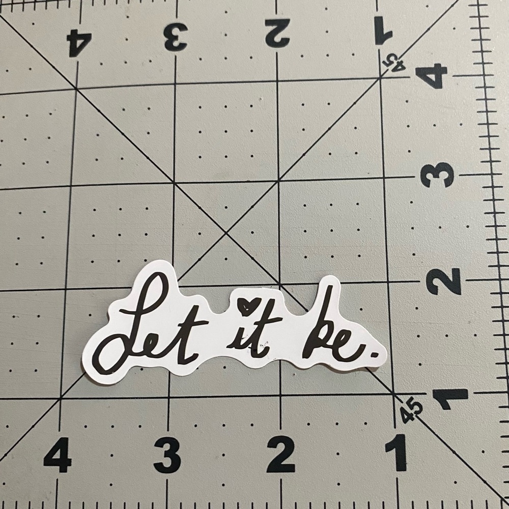 π20/$12π Let It Be Sticker - Picture 2 of 3